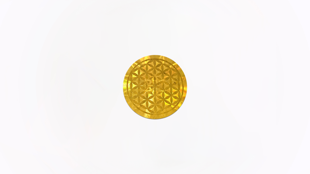Nano Hologram Gold Stickers 7mm 1